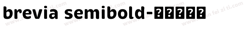 brevia semibold字体转换
